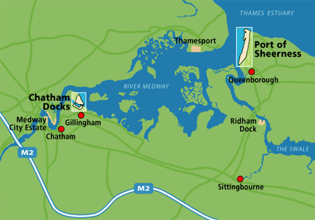 Medway Ports overview map